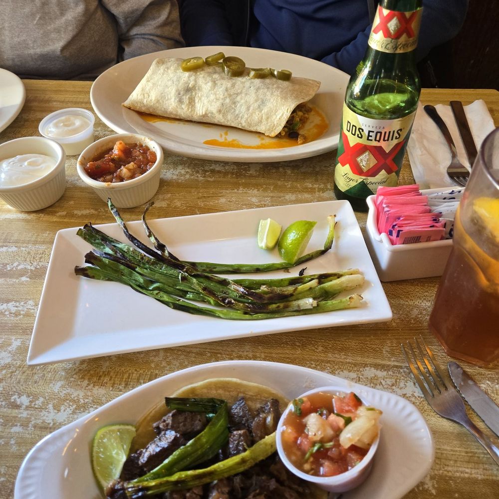Taqueria Corona - Breakfast burrito, cebollitas, and carne asada taco. - Mexican Near Me - New Orleans, Louisiana Taqueria Corona - Breakfast burrito, cebollitas, and carne asada taco. - Mexican Near Me - New Orleans, Louisiana