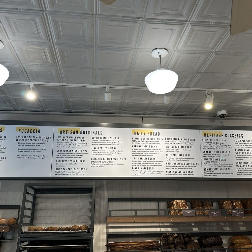 Orwashers - Menu 6/2026 - Bakeries Near Me - New York, New York Orwashers - Menu 6/2026 - Bakeries Near Me - New York, New York