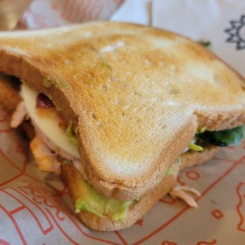 Mildred's - Guacamole Chicken club on GF bread - Coffee & Tea Near Me - Kansas City, Missouri Mildred's - Guacamole Chicken club on GF bread - Coffee & Tea Near Me - Kansas City, Missouri