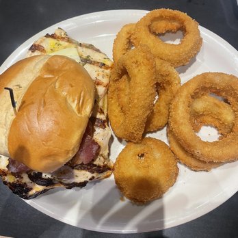 Danny's Bar & Grill - Grilled chicken breast with bacon, Swiss, and garlic parmesan sauce on top. - American Near Me - Kansas City, Kansas