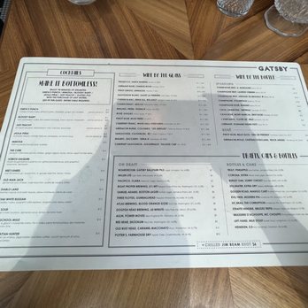 GATSBY - Menu - Cocktail Bars Near Me - Washington, DC, District of Columbia