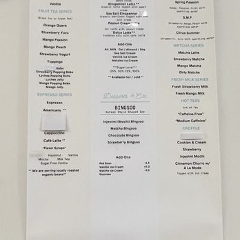 Teaish & Coffee - Menu - Coffee & Tea Near Me - Buena Park, California Teaish & Coffee - Menu - Coffee & Tea Near Me - Buena Park, California