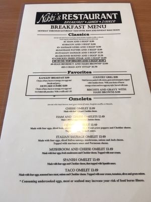 Menu photo 8 Nikki's Restaurant & Lounge Covington, WA