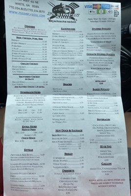Menu photo 2 J's Simply Soul White, GA