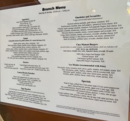 Menu photo 7 Chez Maman West San Francisco, CA