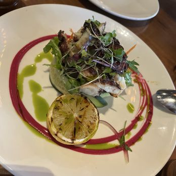 Park & Howard Bistro - Red Wine Braised Grilled Octopus - yum - New American Near Me - Burlingame, California