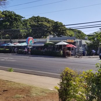 Kihei Caffe - From the parking area at Kalama Park across the street - Hawaiian Near Me - Kihei, Hawaii