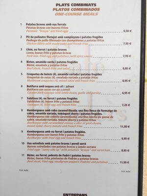 Menu photo 1 Cafè Flanders Barcelona, B Menu photo 1 Cafè Flanders Barcelona, B