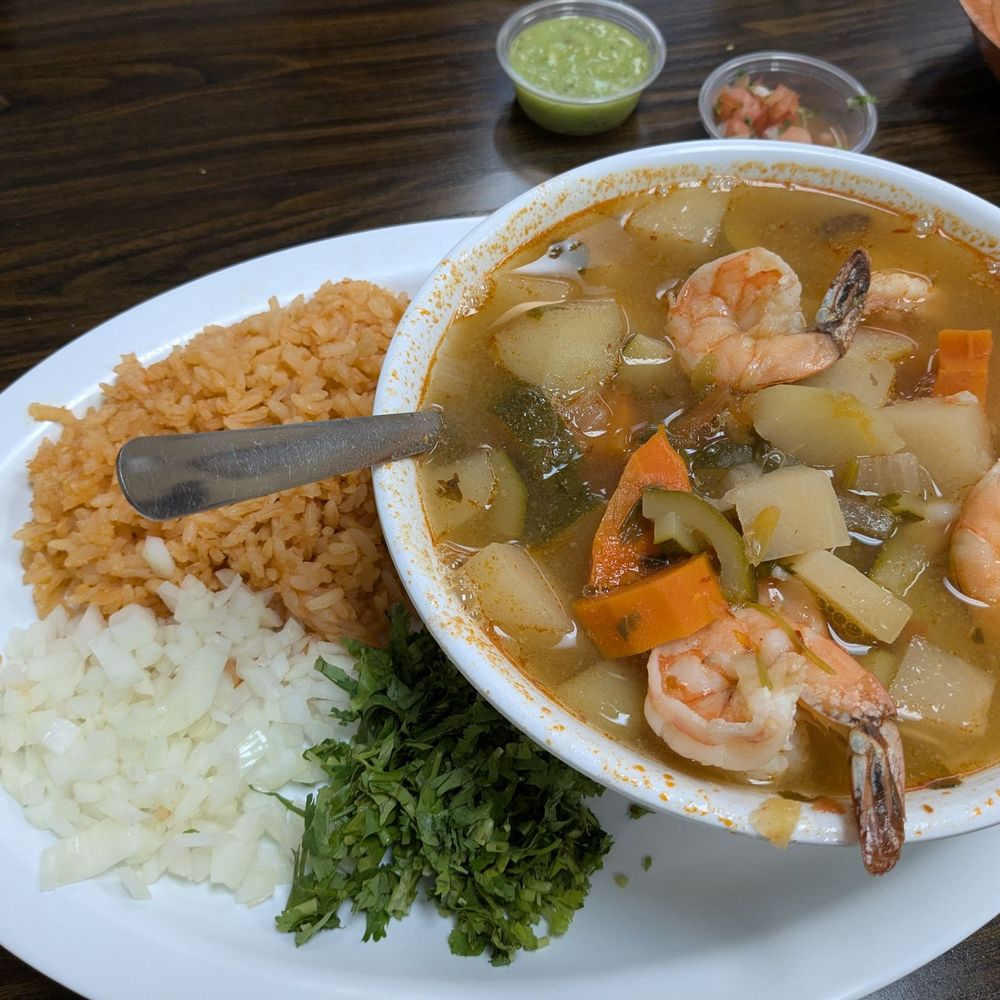 Taqueria Los Dos Gallos - Shrimp soup - Mexican Near Me - Concord, California