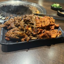 Spicy chicken and ribeye Spicy chicken and ribeye