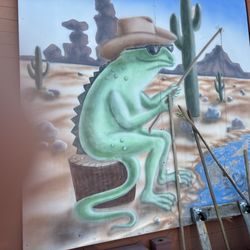 The Lazy Lizard - Painting