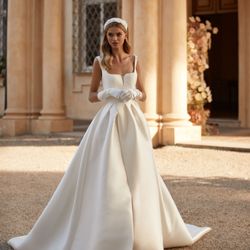 I Do Wedding Dresses and Photography - Romantic, modern, unforgettable -- this Milla Nova gown is ready to try on at I Do Wedding Boston.