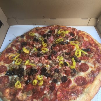 Biondes's Super Sub and Pizza Shop - Delicious  and fresh large pizza with 8 toppings!!! - Pizza Near Me - Dearborn, Michigan