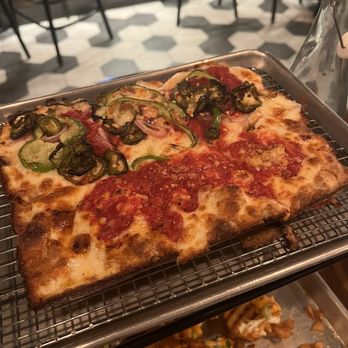 Emmy Squared - Classic pizza added veggies - Pizza Near Me - Westport, Connecticut Emmy Squared - Classic pizza added veggies - Pizza Near Me - Westport, Connecticut
