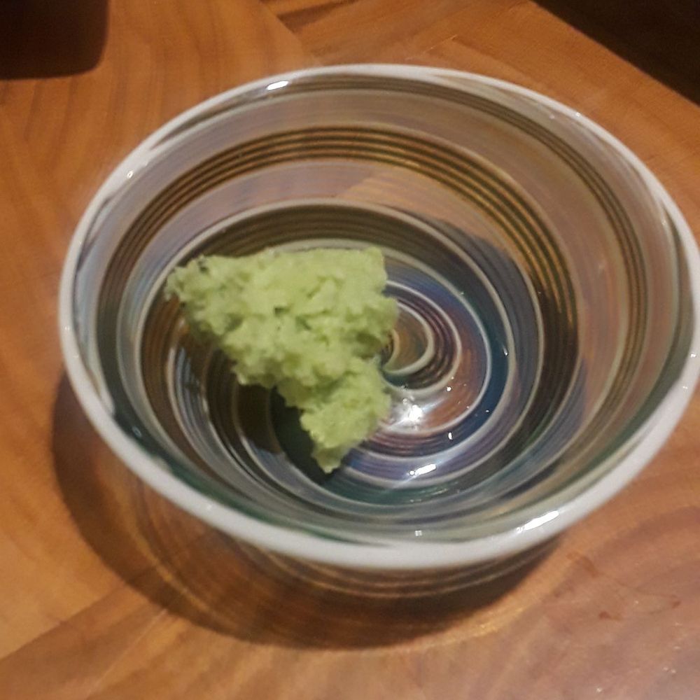 Akira - Cute wasabi and soy sauce dishes made by a local glass blower. - Sushi Bars Near Me - Eugene, Oregon