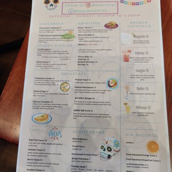 AY GUEY NYC - Brunch Menu 4-23-23 - Mexican Near Me - Woodside, New York