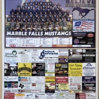 Pablitos Taqueria - local school spirit poster on wall - Mexican Near Me - Marble Falls, Texas