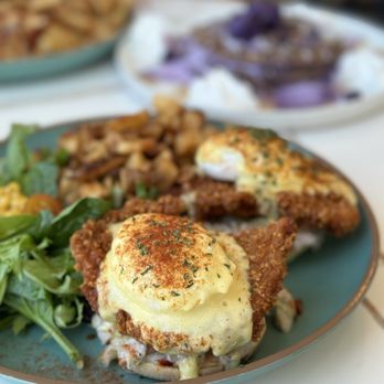 Popping Yolk Cafe - Nashville Hot Chicken Benedict - Cafes Near Me - Brea, California Popping Yolk Cafe - Nashville Hot Chicken Benedict - Cafes Near Me - Brea, California