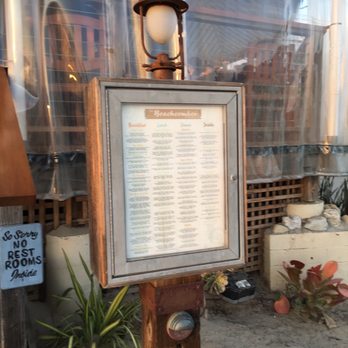 The Beachcomber - Menu board outside - Seafood Near Me - Newport Beach, California The Beachcomber - Menu board outside - Seafood Near Me - Newport Beach, California