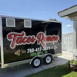 Iconic Printing & Apparel - The drive side of the trailer