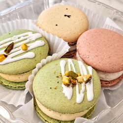 FORESTea - Macarons are on the pricey side and have loads of filling -- still delicious.