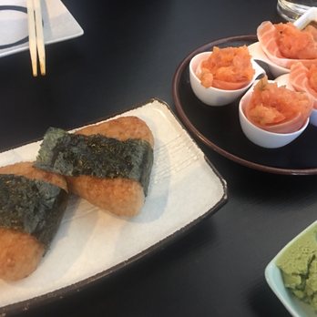 One Piece Sushi - Yaki onigiri and salmon cake appetizer - Japanese Near Me - Millbrae, California