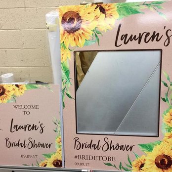 Printing Connection - Bridal shower wedding sign & frame - Printing Services Near Me - Riverside, California