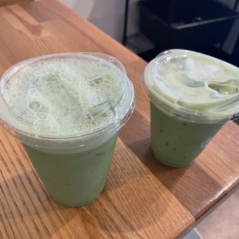 Moxie Coffee - iced matcha latte w whole milk and lavender flavoring - Coffee Roasteries Near Me - Phoenix, Arizona Moxie Coffee - iced matcha latte w whole milk and lavender flavoring - Coffee Roasteries Near Me - Phoenix, Arizona