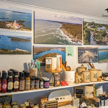 Crows Nest Shops - Beautiful prints of aerial photography from Drones Eye View Inc (DEVI Productions) adorn our walls & are available for purchase. - Coffee & Tea Near Me - Machias, Maine
