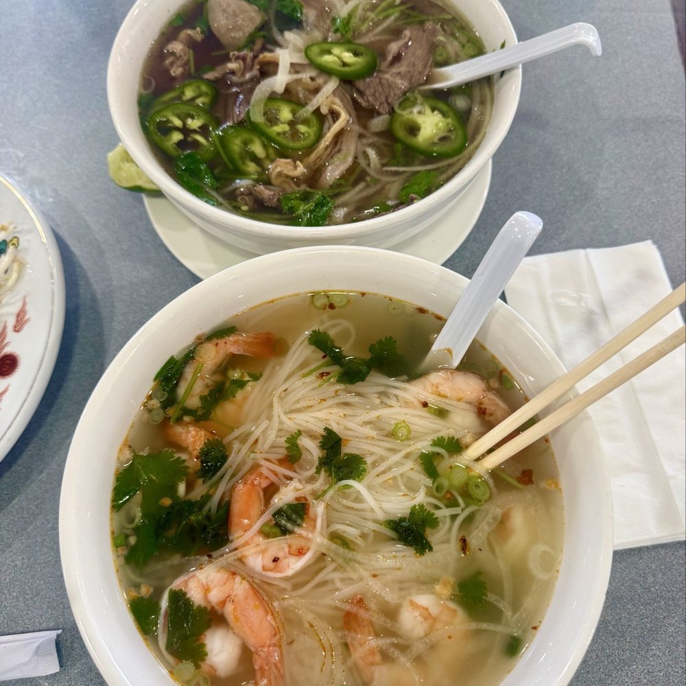 Shrimp Pho and Beef Pho Shrimp Pho and Beef Pho