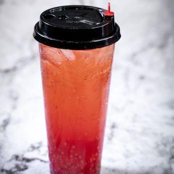 Jin's MiFen - Strawberry & Lychee Boba Popping Soda - Chinese Near Me - Ajax, Ontario