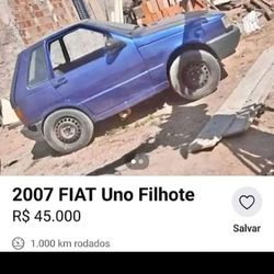 Bar do Vado - Um bebe fiat uno