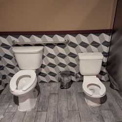 Lily's Café Restaurant - Bathroom. Maybe, a mommy & me type deal ?! Lol I have no idea