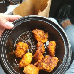 KFC - This is what they serve!  Doesn't look anything Like the pictures on TV or in prints.  Not edible!