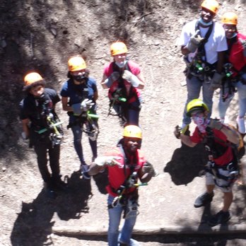 Ziplines at Pacific Crest - One of the group pics - Ziplining Near Me - Wrightwood, California Ziplines at Pacific Crest - One of the group pics - Ziplining Near Me - Wrightwood, California