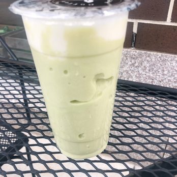 Tou & Mai - Avocado Smoothie with Almond Milk and Cheese Cap - Bubble Tea Near Me - Detroit, Michigan