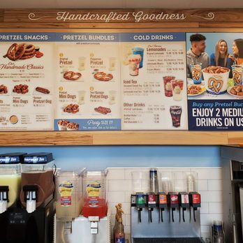 Auntie Anne's - Menu as of 15 March 2020 - Pretzels Near Me - Atascadero, California