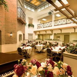 Arleigh Burke Pavillion Assisted Living - Atrium Dining Room in assisted living at Arleigh Burke Pavilion