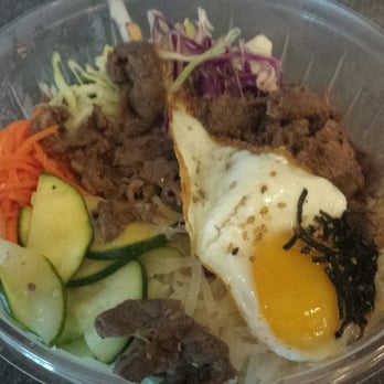Sushi Don - Bulgogi over rice with veggies and egg to go. $10 - Sushi Bars Near Me - Lafayette, Indiana