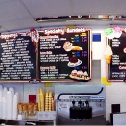 Sundaes The Ice Cream Place - Easy-to-read menu (how rare)