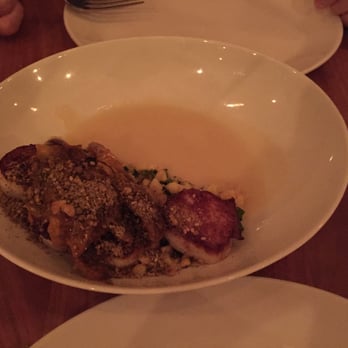 Oleana Restaurant - Scallop with eggplant broth - Turkish Near Me - Cambridge, Massachusetts