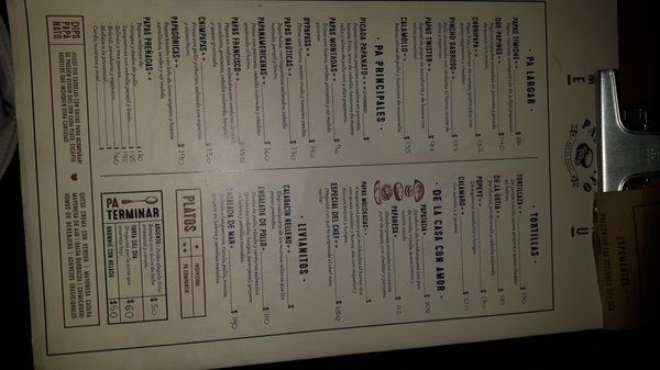 Menu photo 5 Papanato Córdoba, X