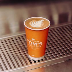 Travelin’ Tom’s Coffee of San Angelo - Hot Latte