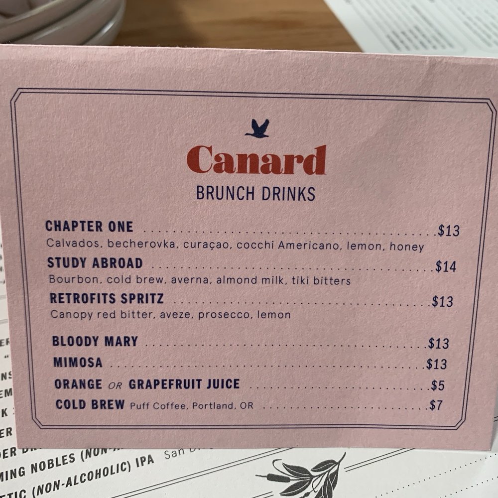 Canard - New American Near Me - Beaverton, Oregon