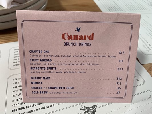 Menu photo 1 Canard Beaverton, OR Menu photo 1 Canard Beaverton, OR