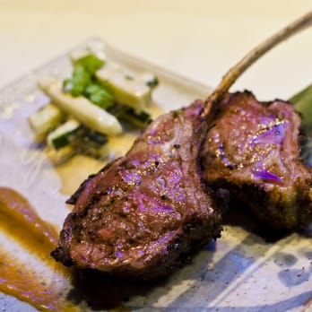 Roka Akor - Chicago - Sixth Course: Robata Grilled Lamb. Spring Herb Marinade, Aka miso, Cucumber & Sesame Dressing - Sushi Bars Near Me - Chicago, Illinois Roka Akor - Chicago - Sixth Course: Robata Grilled Lamb. Spring Herb Marinade, Aka miso, Cucumber & Sesame Dressing - Sushi Bars Near Me - Chicago, Illinois