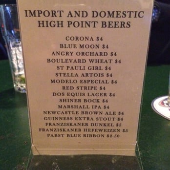 Patrick's Pub & Grill - Beer Menu - Sports Bars Near Me - Tulsa, Oklahoma