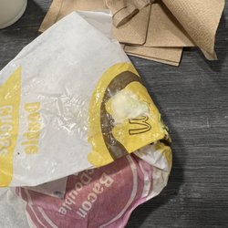 Mayo on the wrapper outside