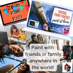 The Cat's Whiskers Art Studio - Manteca - Book your Virtual Paint Party with the Cats Whiskers today!