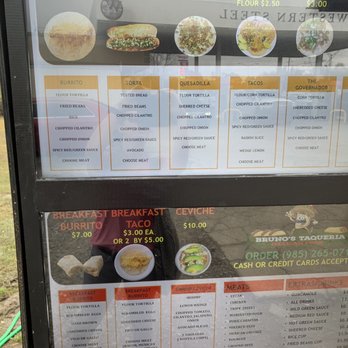Bruno’s Taqueria - menus and prices - Mexican Near Me - Slidell, Louisiana Bruno’s Taqueria - menus and prices - Mexican Near Me - Slidell, Louisiana
